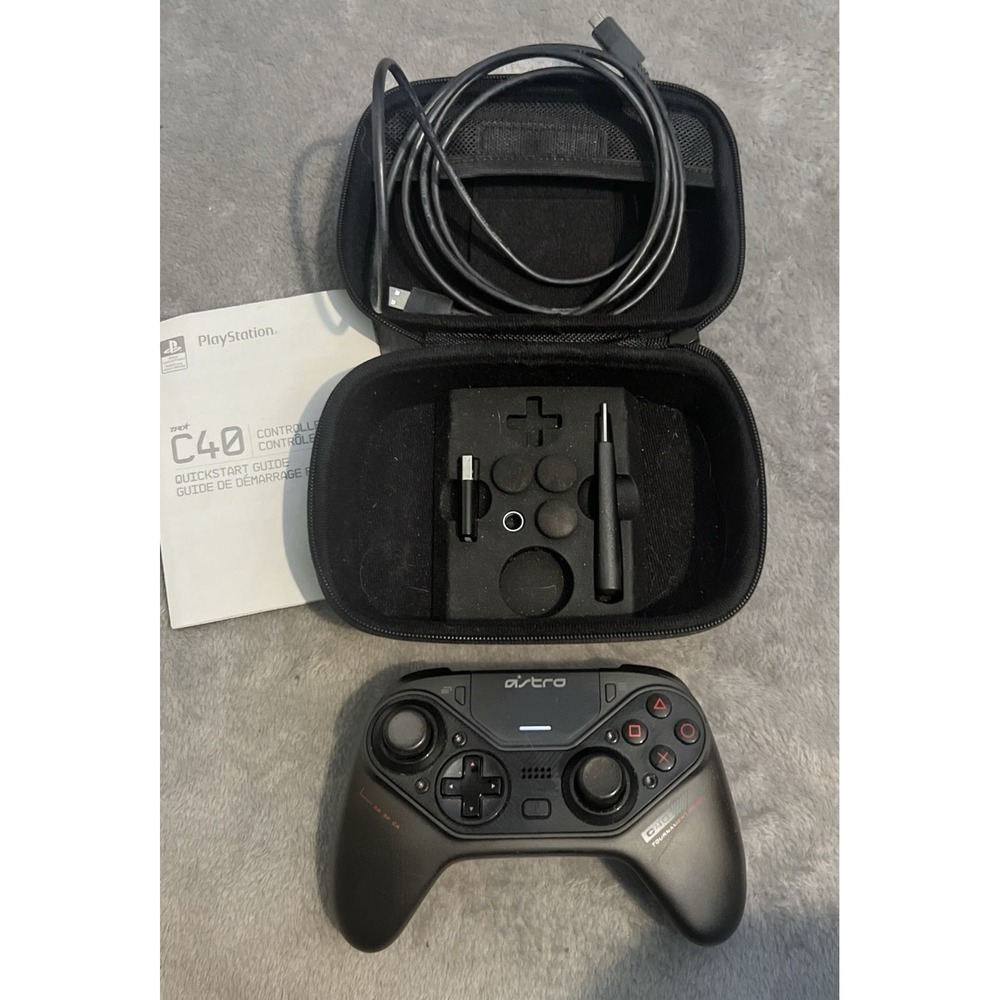 ASTRO C40 TR Wireless Controller PLAYSTATION 4 w/ Case USB CABLE Dongle TESTED